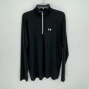 Under Armour Women's Black All Season Gear 1/4 Zip Pullover Top Size LG